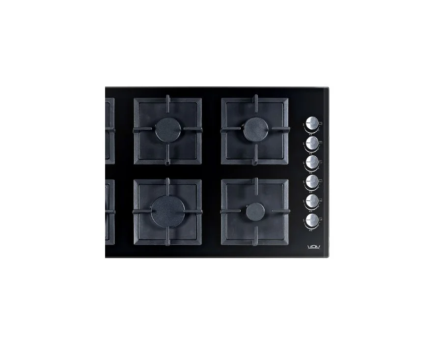 VOV VGH90-2561BK-HM 90 cm Built-in Gas Hob