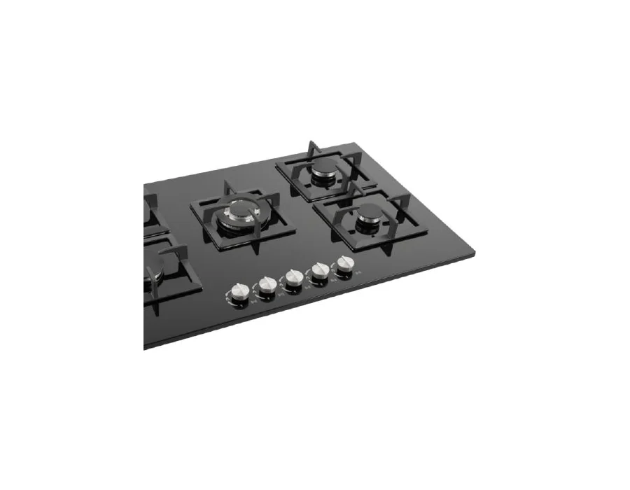 VOV VGH90-5014GLBK 90 cm Built-in Gas Hob