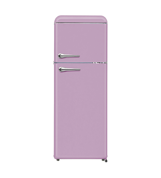 VOV Retro refrigerator with freezer VRF-210VX-PK