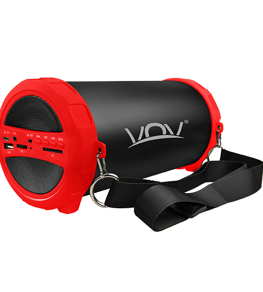 Portable speaker with bluetooth VOV S11 red